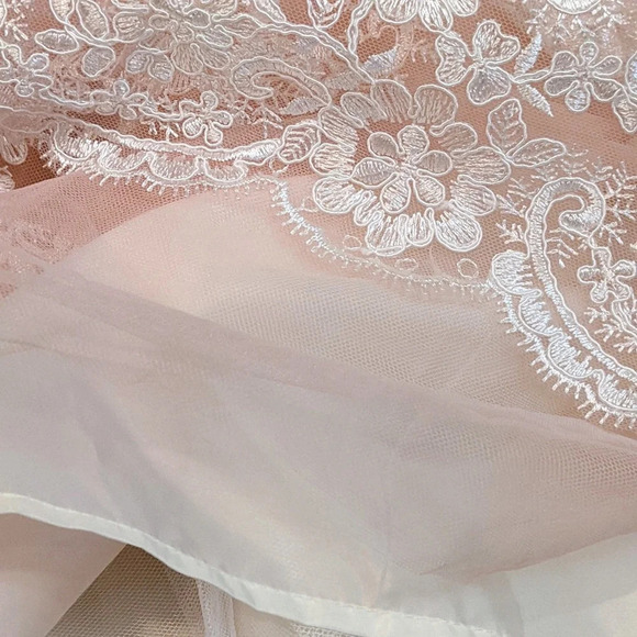 Toddler Girls Sleeveless Lace Bottom Dress - Picture 3 of 5